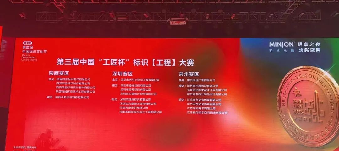 江蘇亮彩榮獲第三屆中國工匠杯”標(biāo)識【工程】大賽常州賽區(qū)銅獎(jiǎng)